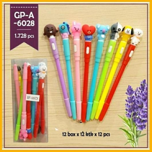 

Pen gel bts atau bt21 lampu disko 12 pcs