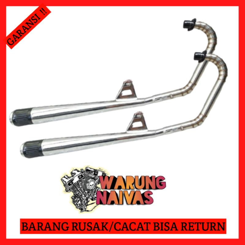 KNALPOT KLEPER GL MP TIGER VERSA LEHER CACING STAINLESS