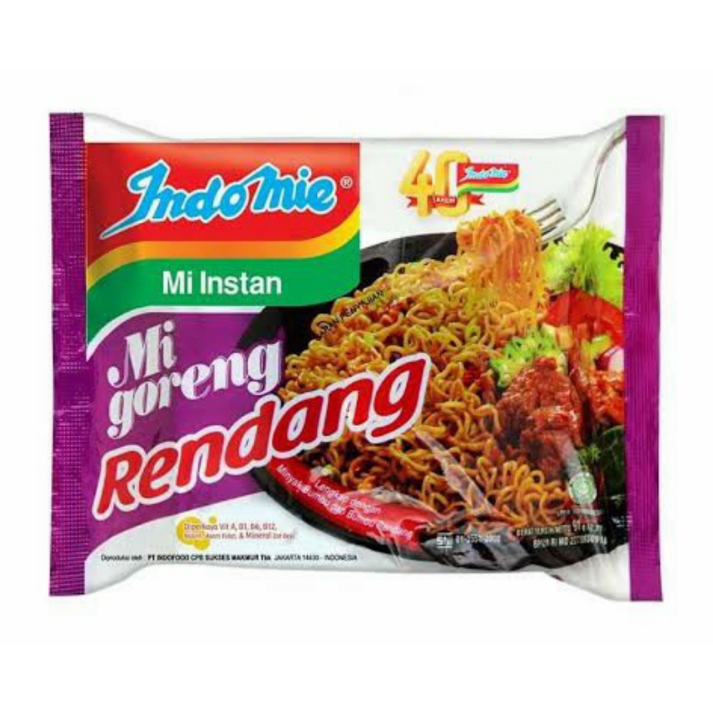 INDOMIE GORENG RENDANG 91GR HALAL FRIED NOODLE