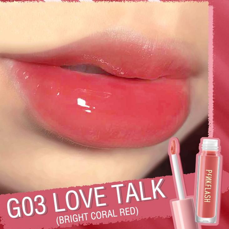 ♪ PINKFLASH 3 Pieces Lip Gloss Set High Shine Shimmering VE Moisturising G01 G02 G03 ✵