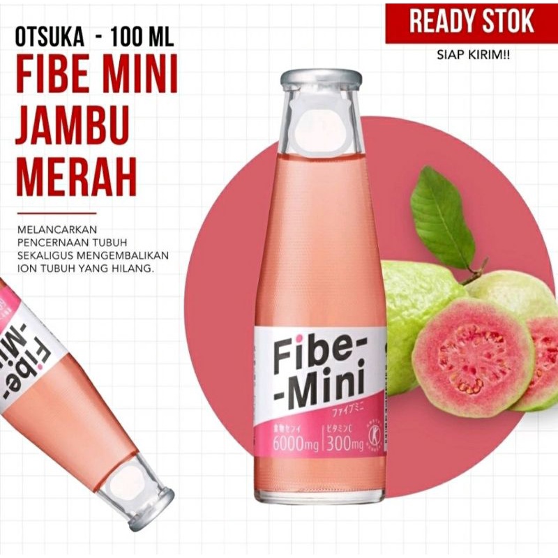 

FIBE MINI OTSUKA 100 ML / FIBE MINI JAMBU MERAH / FIBE MINI / MINUMAN SERAT / FIBER / FIBEMINI