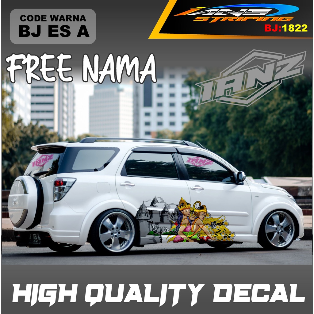 STICKER BODY MOBIL TERIOS / STIKER MOBIL GRAND LIVINA / VARIASI STIKER MOBIL AVANZA / STIKER MOBIL XENIA / STIKER MOBIL