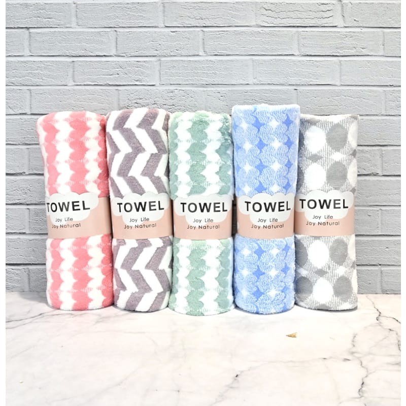 OBRAL HANDUK MICROFIBER DEWASA UK 70 X 140 CM BISA PILIH MOTIF