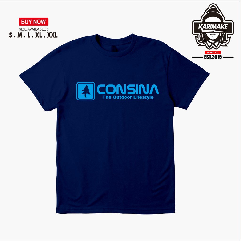 Kaos Outdoor Hiking Consina Logo -
