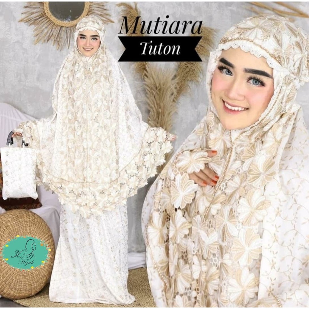 MUKENA QATAR JUMBO MUKENA SUTRA BORDIR RENDA IMPORT