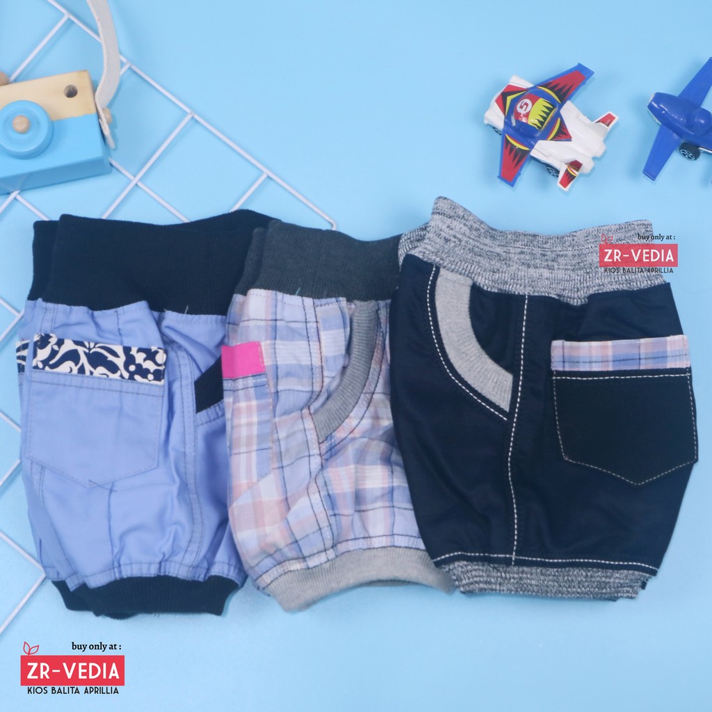 Loody Pants Size 1-2 Tahun / Celana Anak Laki Perempuan Murah Short Pants Bahan Adem Pendek Motif