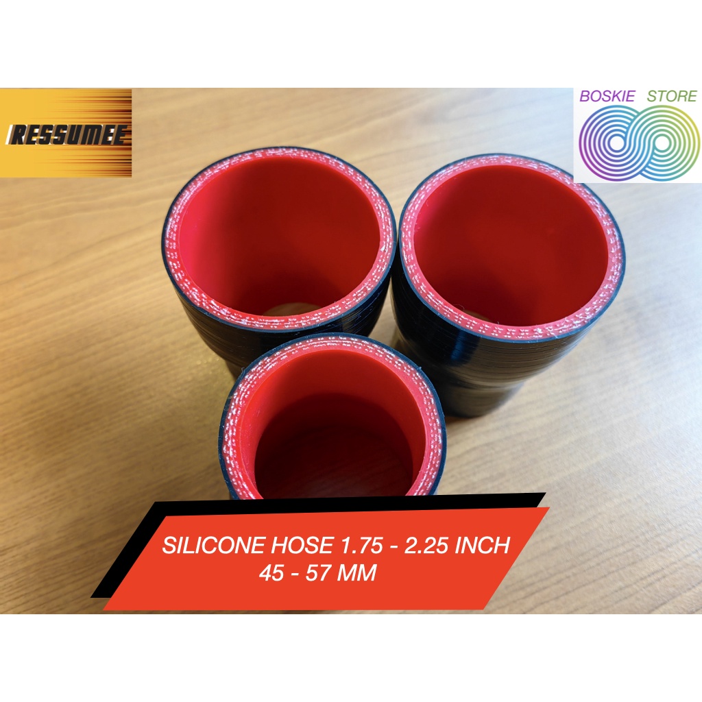 Silicone Hose Reducer 1.75 ke 2.25 Inch atau 45 ke 57 MM Intercooler