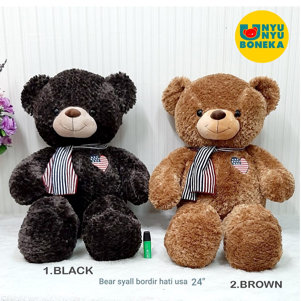 Boneka Beruang Syall Hati Usa 85CM