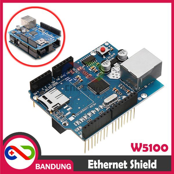 Order Langsung [CNC] ETHERNET W5100 SHIELD MODULE FOR ARDUINO UNO & MEGA