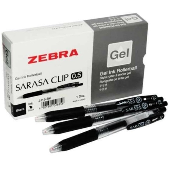 

ZEBRA Bolpen Gel Ink Rollerball SARASA CLIP 0.5 ; 0.7 ; 1.0