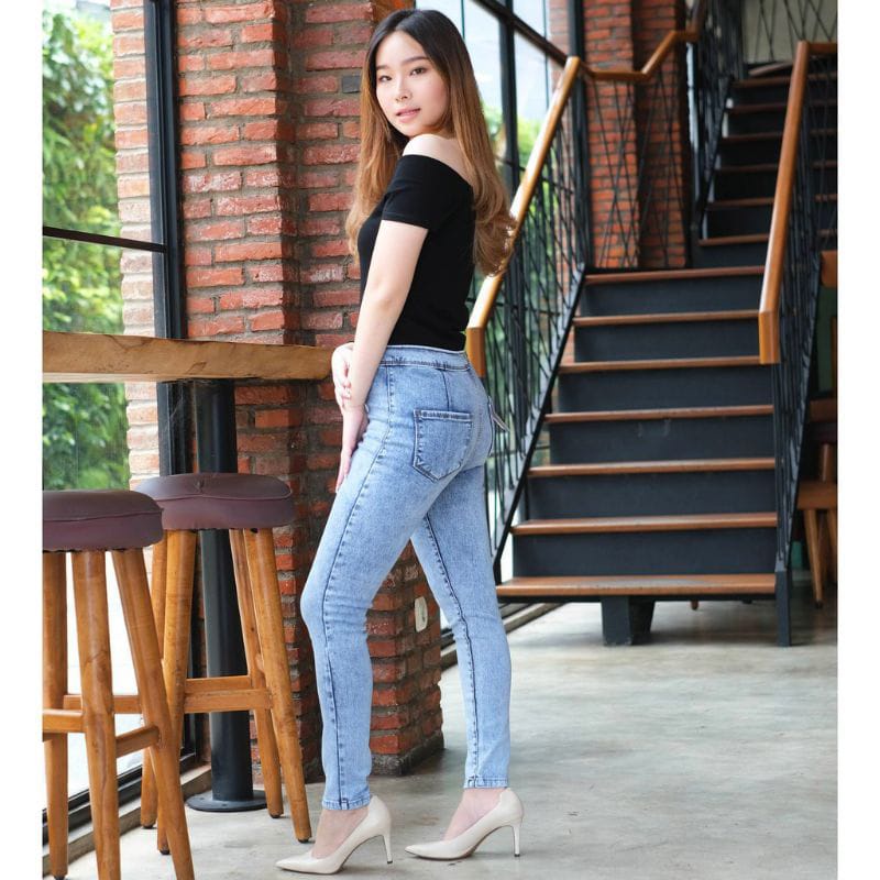 MAGCUN - Celana Highwaist Polos - Celana Leging Polos HW Pinggang Tinggi