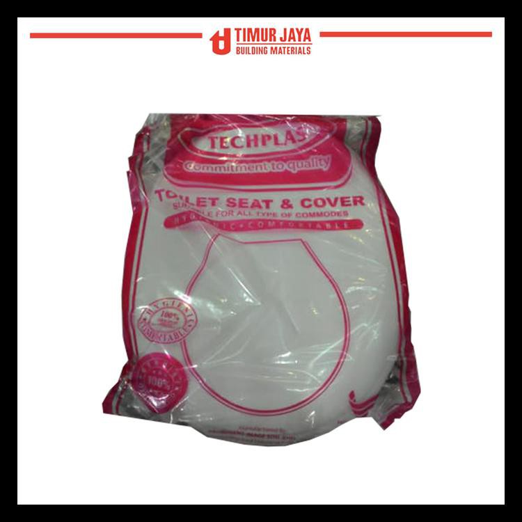 BAYAR DITEMPAT TUTUP KLOSET DUDUK / TUTUP CLOSET MONOBLOCK TECHPLAS PUTIH KODE 1351