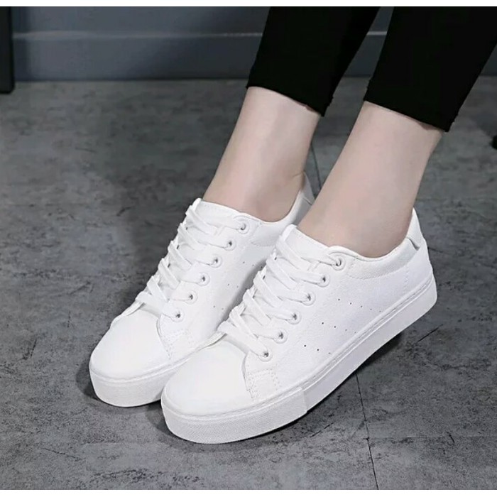 PESAN SEKARANG SEPATU KETS SNEAKERS DEWASA PUTIH SEPATU SEKOLAH ANAK SMA CEWEK COWOK KEREN