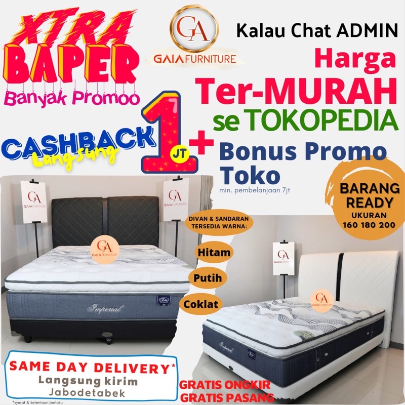 Matras Kasur Elite Imperial Springbed Matras Elite ORIGINAL / Matras only