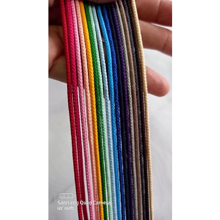 tali prusik polos 2mm tali gelang murah