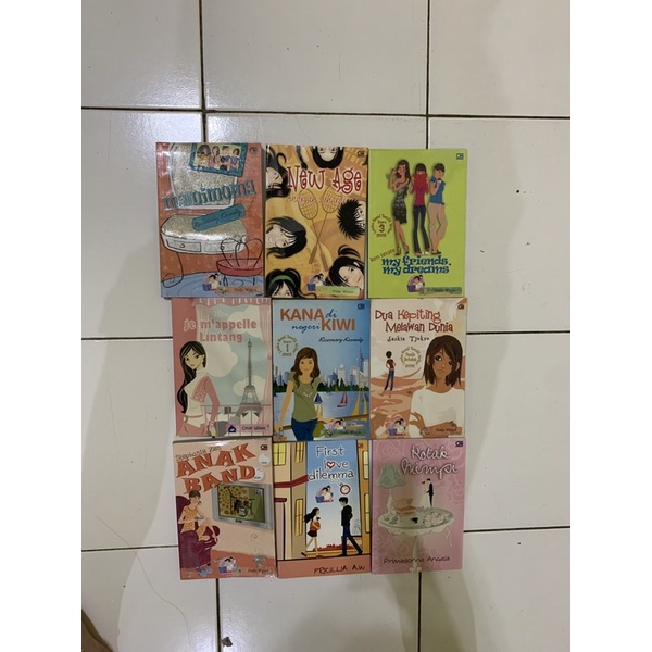 preloved buku bekas second novel teenlit remaja sekolah