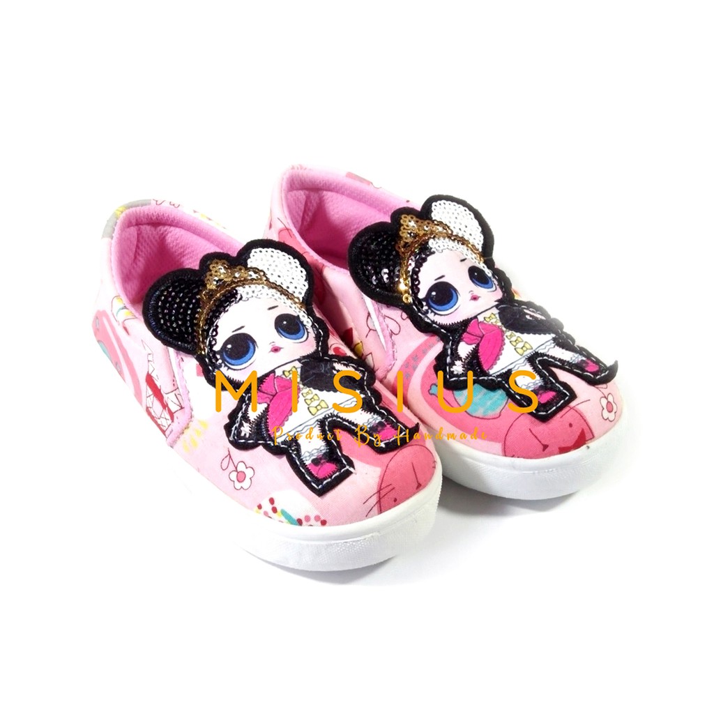 MISIUS Sepatu Anak Slip On Character LOL - PINK