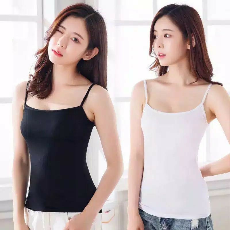 Tanktop Wanita Polos Tali / Dalaman Wanita