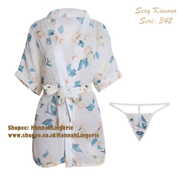 Lingerie Kimono S M L Baju Tidur Seksi Lingerie Transparan Lingerie Wanita Baju Malam Pertama // 342