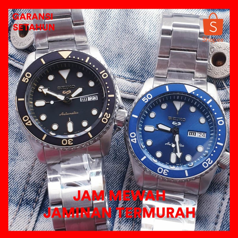 Jam Tangan Pria Merk Seiko 4R36A Automatic S.Steel Free Yes