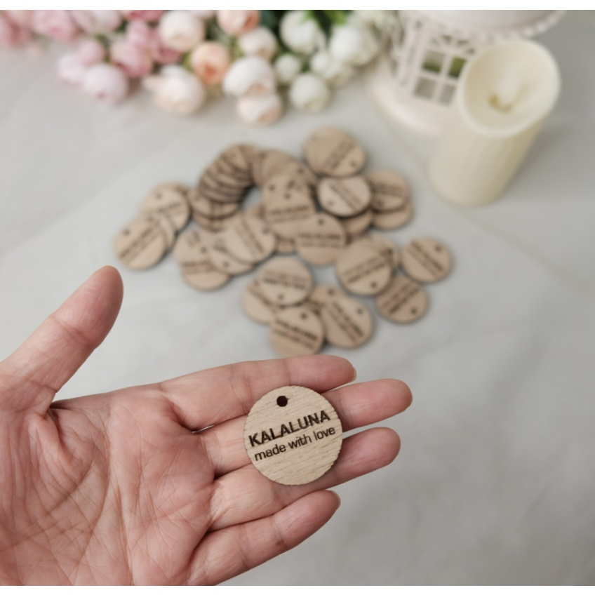 Wooden Custom Logo Hang Tag