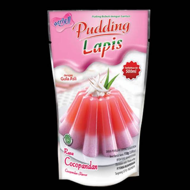 

Nutrijell puding lapis Coco pandan