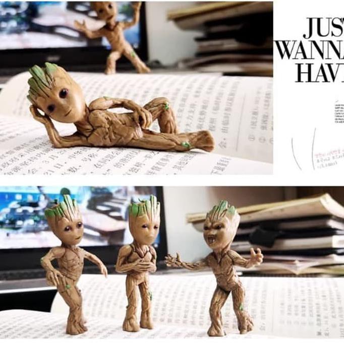 Action Figure Groot Guardian Of The Galaxy Baby Groot - Dua