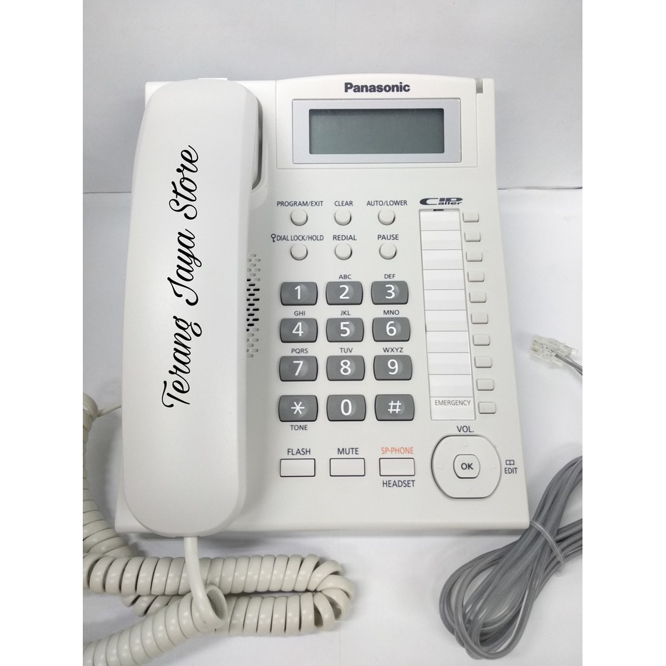 

Telepon Kabel Panasonic KX-TS881 (Putih) Pesawat Telepon Rumah TS881