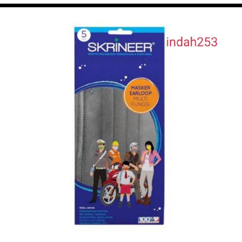 Masker skrineer isi 5 pcs