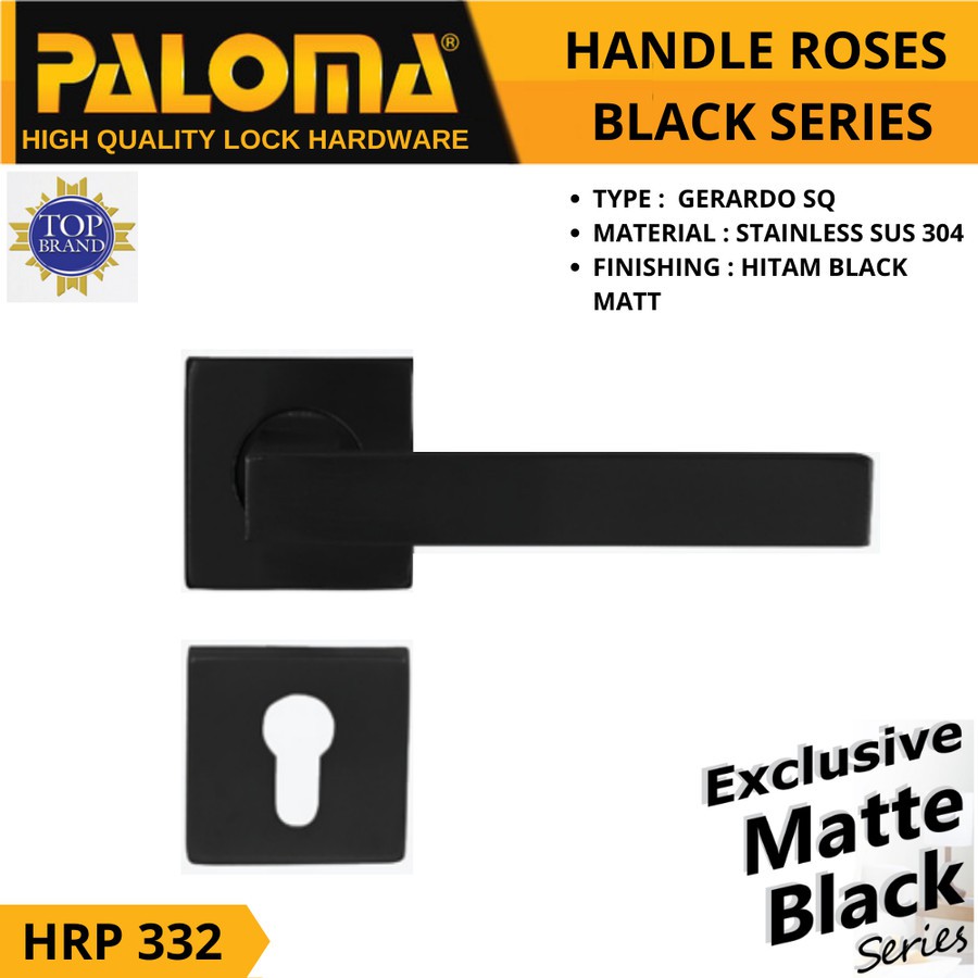 Handle pintu Paloma HRP 332 Matte Black 