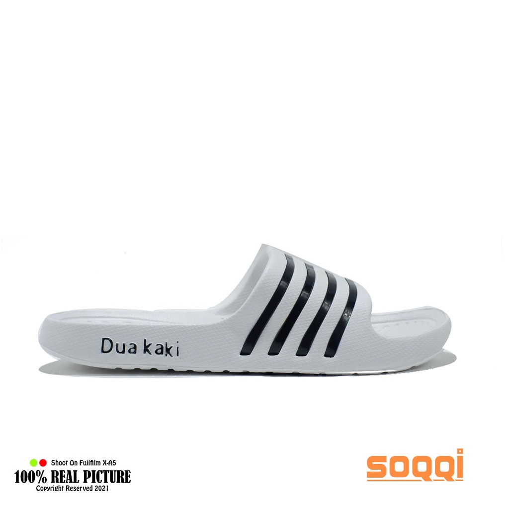 Sandal slop pria karet original sandal selop cowok laki-laki dewasa model distro slip on slide import anti licin branded Soqqi-Dk 5261 2X terbaru promo lebaran keren cod murah 40-44