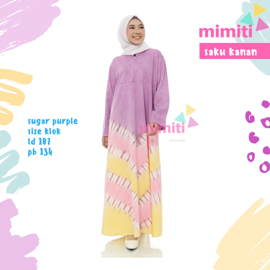 MIMITI SERIES Gamis Baju Wanita Muslim Homey Dress Home dress Syar'i Dres Terbaru Kaos Rumah Sugar