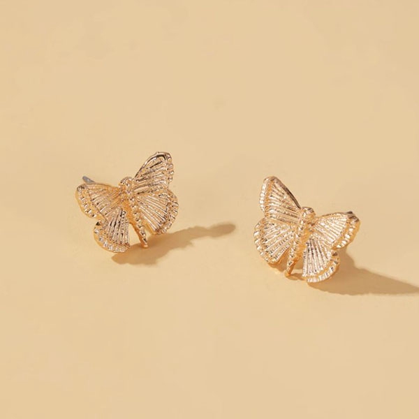 anting kupu-kupu retro simple butterfly earrings (2J3) jan232