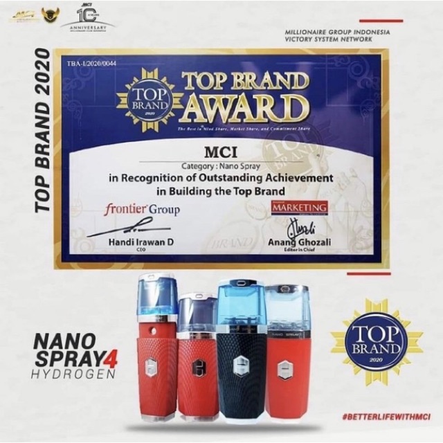 Nano Spray v4 Hydrogen / MCI - CARBON ( RED ) / Original