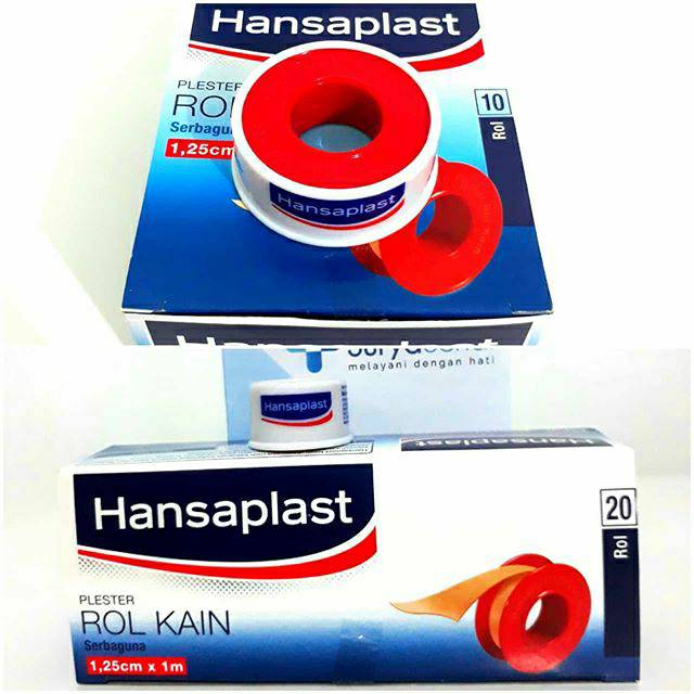 Hansaplast Roll Plester Kain 1.25cm x1 m / 1.25 cmx5m