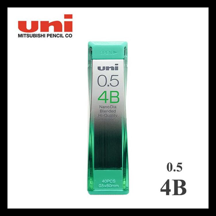 

Uni Nano Dia Pencil Lead 0.5 Mm 4B / Isi Pensil Mekanik 4B - 0.5 Mm Termurah