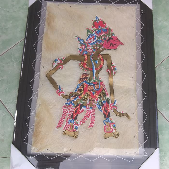 LUKISAN WAYANG KULIT BALADEWA JUMBO 70x50 cm - PAJANGAN DEKORASI MURAH