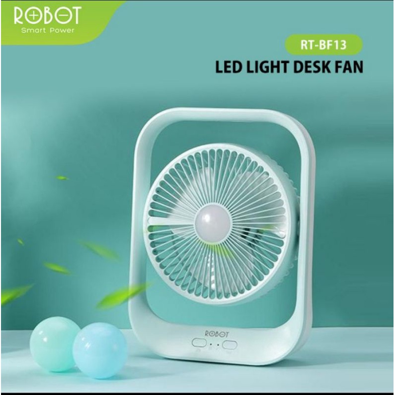 Robot RT-BF13 Fan Portable Emergency - Kipas Robot RT BF13 Fan &amp; Led