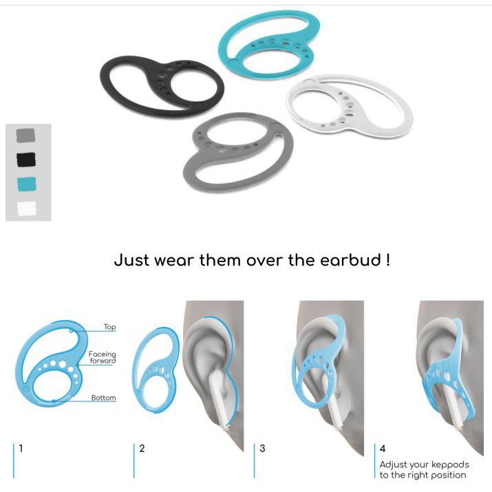 INDOMINI R360 Keepods Earbuds Anti-lost Headphone Anti-drop Clip Protective Cover Import Murah