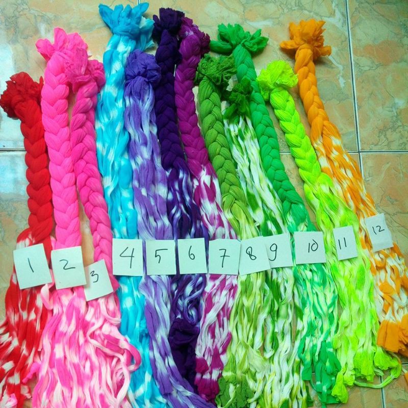 Kain stocking,stoking sembur/gradasi