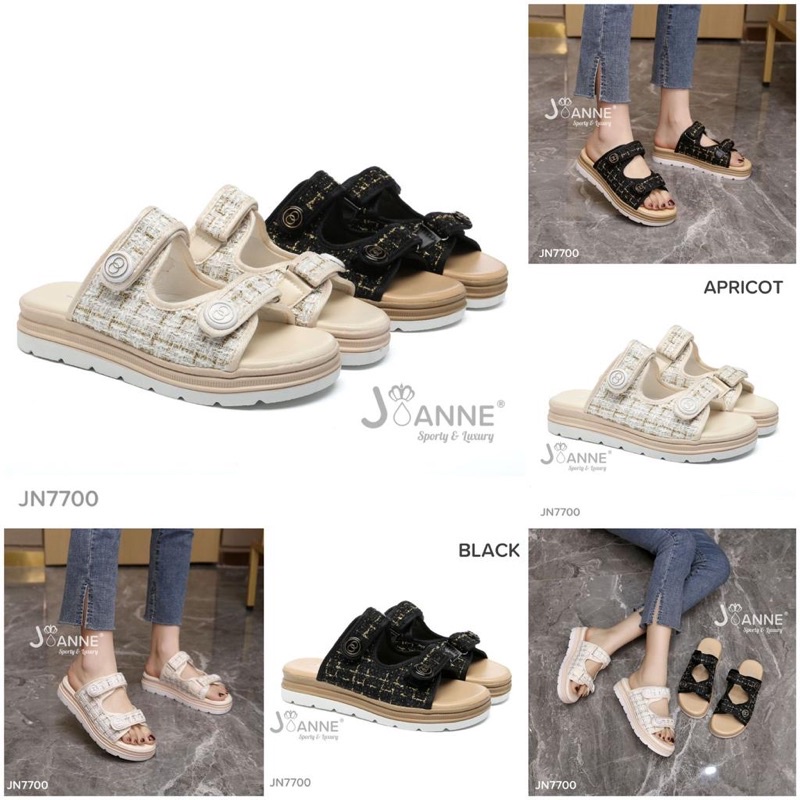 [ORIGINAL] Sepatu Wanita JOANNE Slop Wedges Sandal Gunung #JN7700