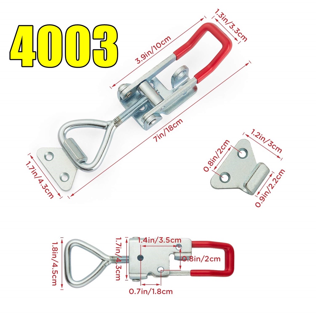 Klem grendel 4003 Adjustable Toggle latch clamp 660Lb /  klem togel pintu box lemari diy clamp