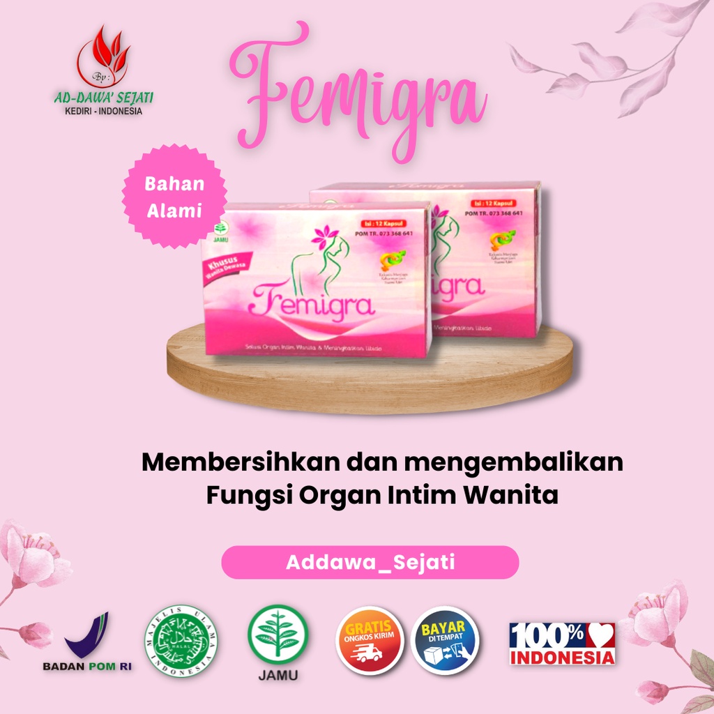 Femigra | Obat Membersihkan Organ Intim Wanita | Obat Tradisonal Agar Miss V Harum