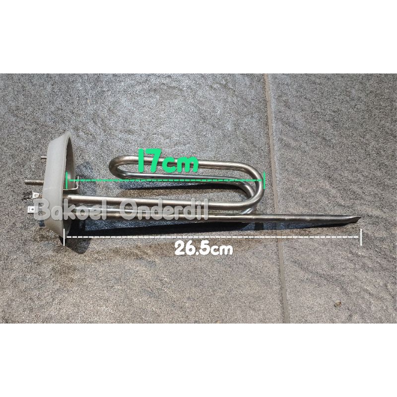 ELEMEN WATER HEATER ARISTON LURUS PLAT BAWAH KECIL 6.5CM x 9CM
