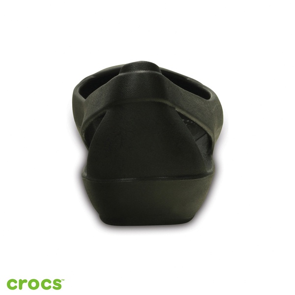 Crocs Sienna Flat Woman / Sandal Crocs Wanita / Fashion Wanita / Sandal Tahan Air / Sandal Fashion Korea - Black 202811-001