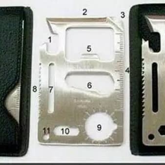 MULTI TOOL CARD 11in1 / POCKET TOOL CREDIT CARD SERBAGUNA