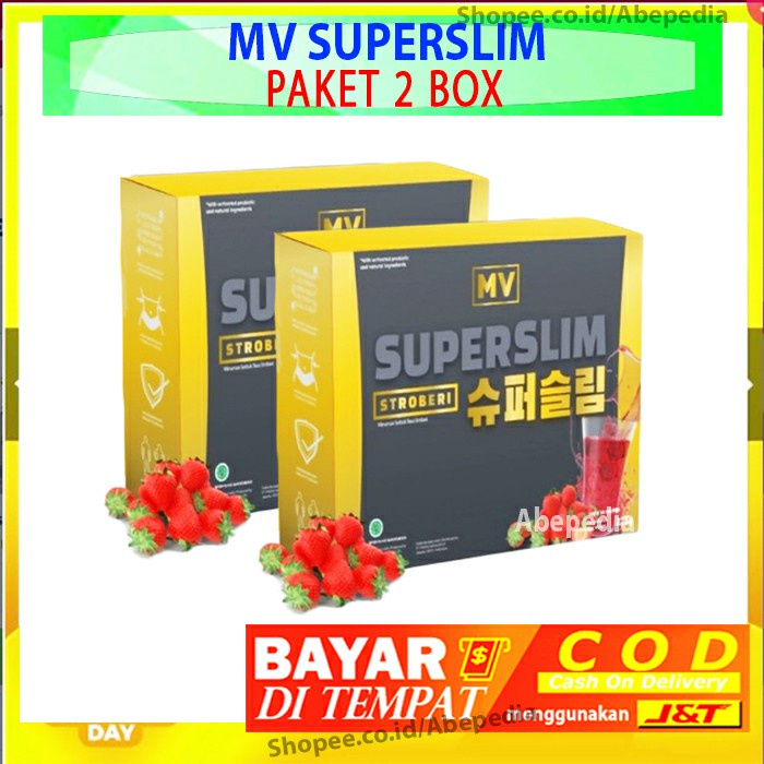 (BISA COD) PAKET 2 BOX MV SUPERLIM by Maria Vania Super Slim BPOM Detoks