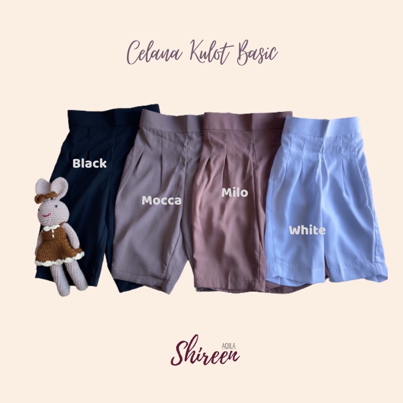 Celana kulot denim, Scuba, dan Toyobo by shireen aqila