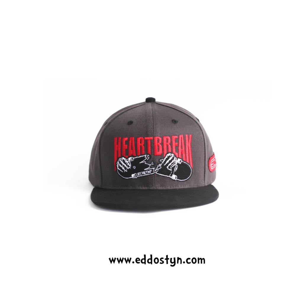 Topi Snapback hip hop Original Distro Premium Pria Dewasa Bordir Eddostyn Casual Bordir Heart Break