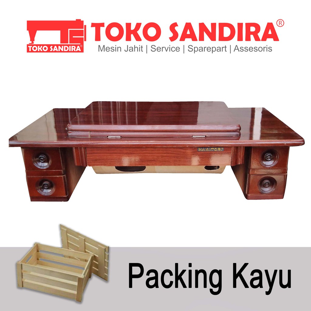 MEJA LACI MESIN JAHIT HITAM TRADISONAL-KLASIK BUTTERFLY-SINGER-STANDAR DLL